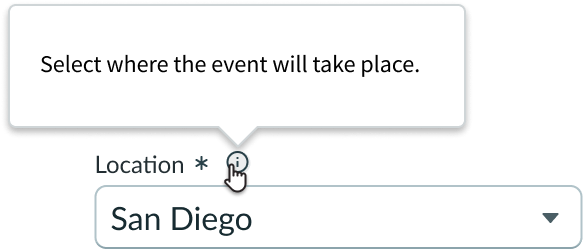 select field helper text