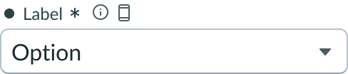Shows the component with an unsaved field indicator.