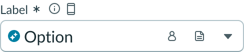 input field slot on the right side