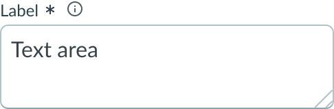 Shows the defaut medium size textarea component 