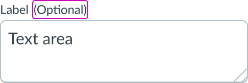 optional field indicator