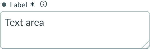Shows the component with an unsaved field indicator.
