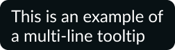 Multi-line tooltip