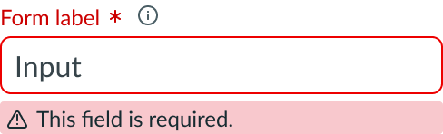 typeahead error state with error message