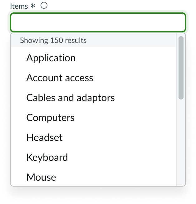 typeahead used correctly to narrow down a long list