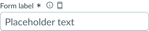 input field slot at the beginning of a form input field.