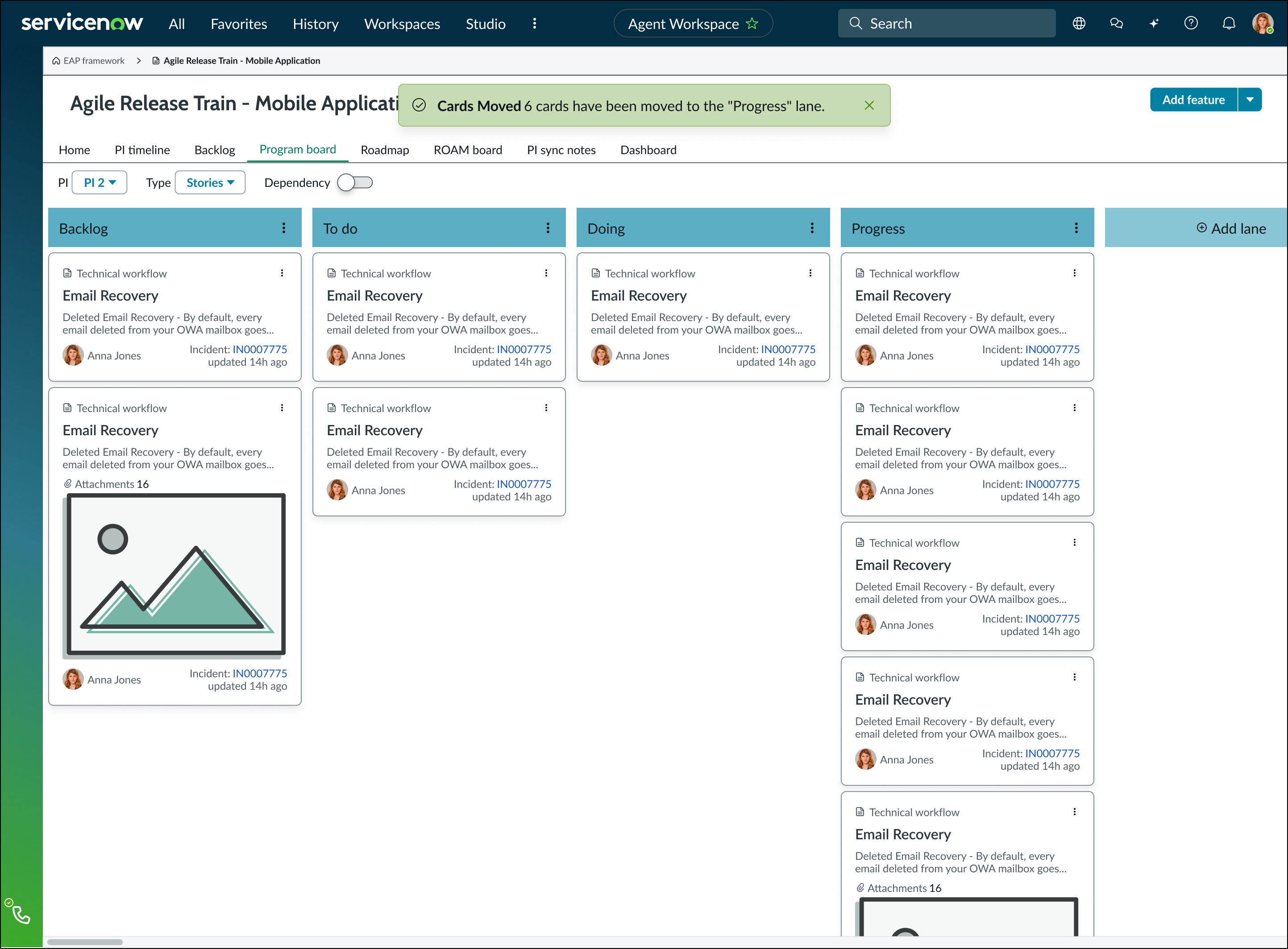 vertical lane with scroll bar