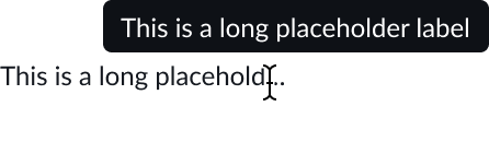 Shows carousel text truncating with an ellipsis, displaying a tooltip on mouse hover.