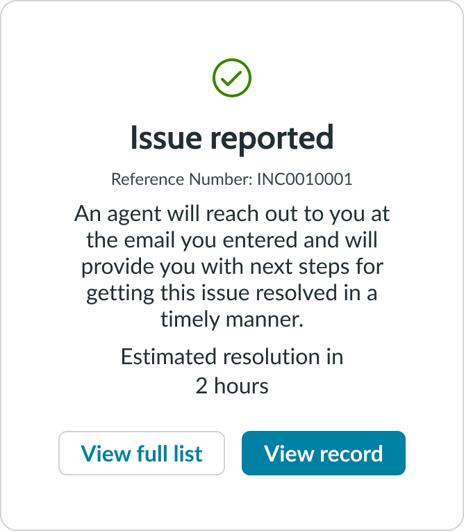 long text description for the secondary message