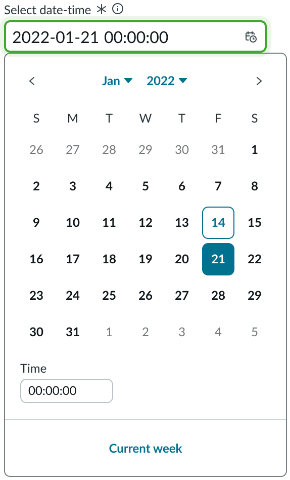 asterisk used as the required field indicator