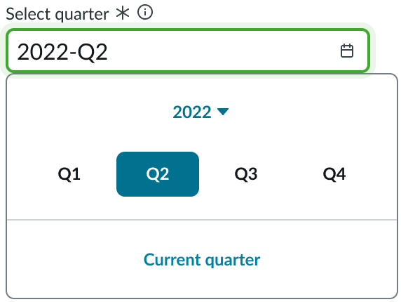 asterisk used as the required field indicator