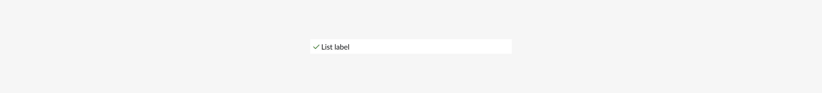 List-item shown in the small (sm) size