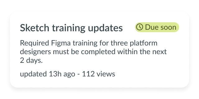 inappropriate category color to show urgency