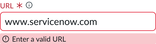 Invalid state error message