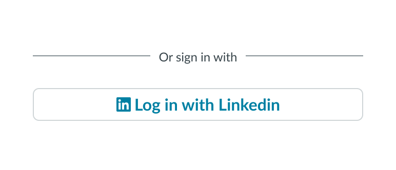divider line separating input fields from social login link