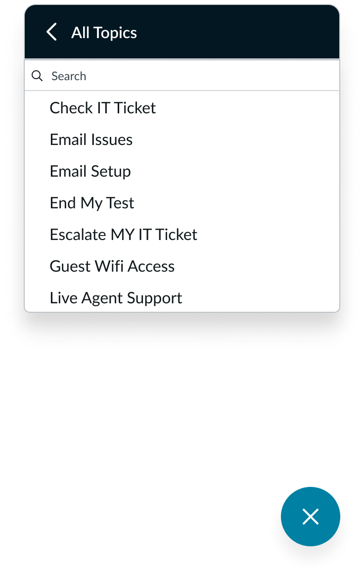 modeless dialog too far away from the circular button
that initiated it