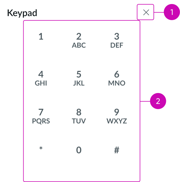 Keyboard interactions