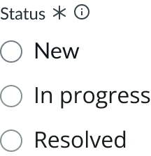 Required field indicator example