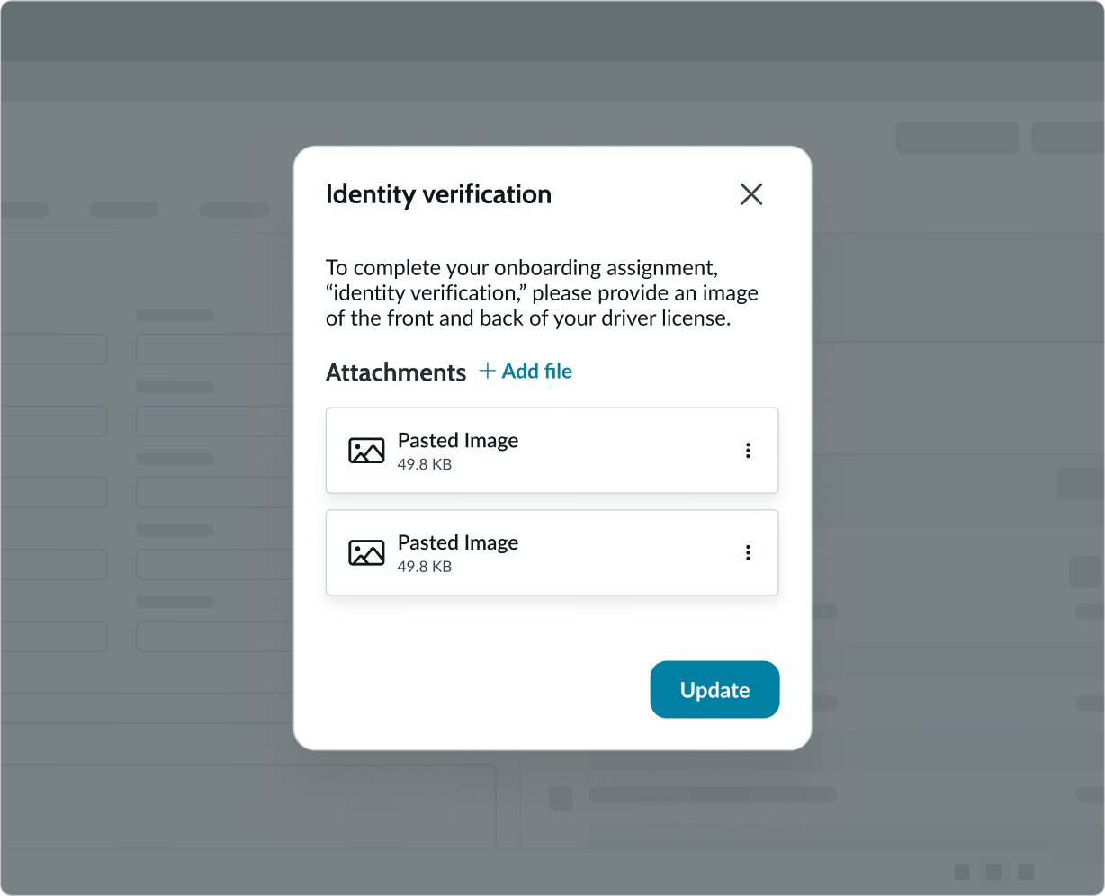 attachment card view
