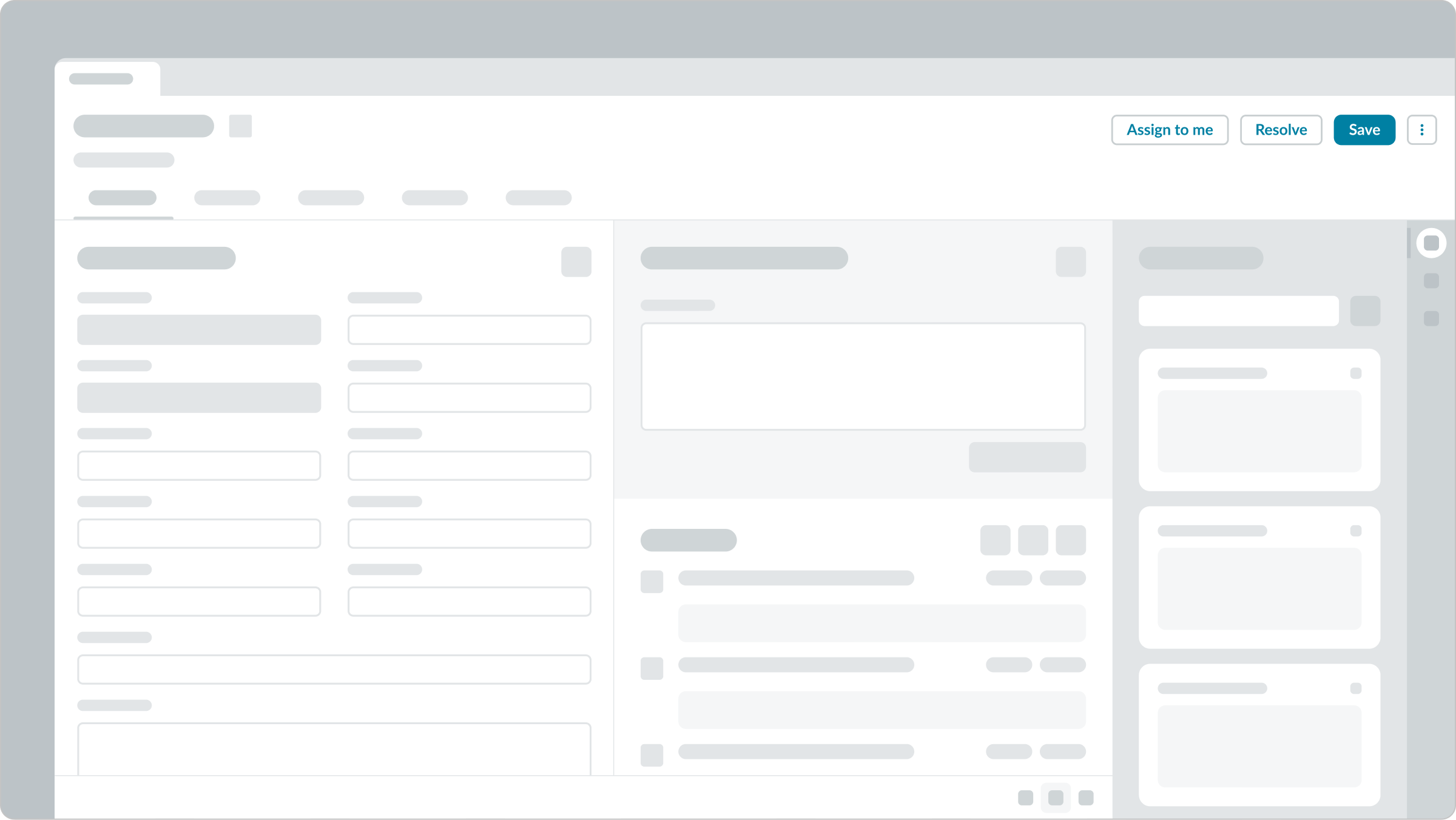 recommended component positioning at the top of the page