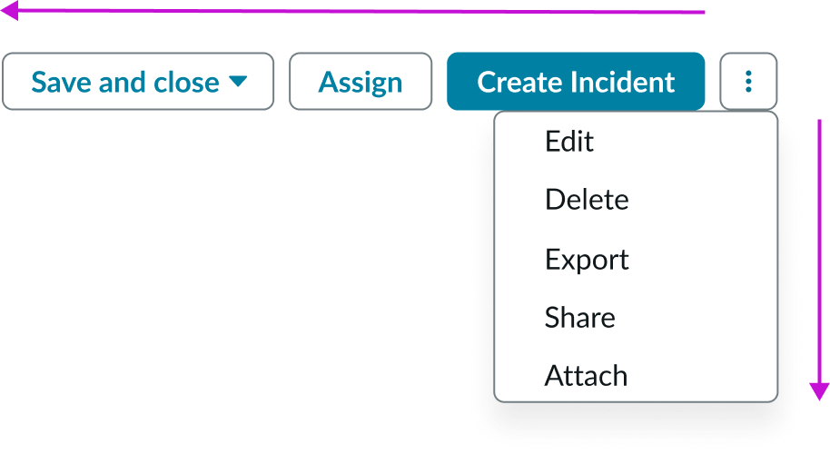 sort order of actions by importance