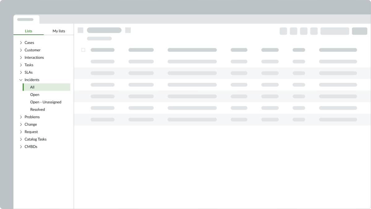 list menu properly associated with a list