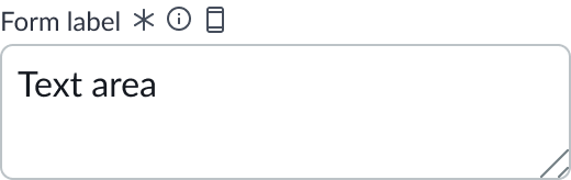 input field slot at the beginning of a form input field.
