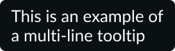 Multi-line tooltip