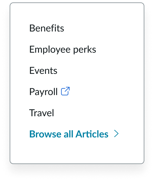 only 1 group of links in the canvas menu