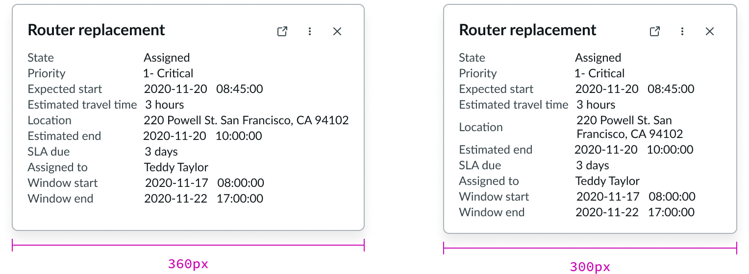popover widths compared