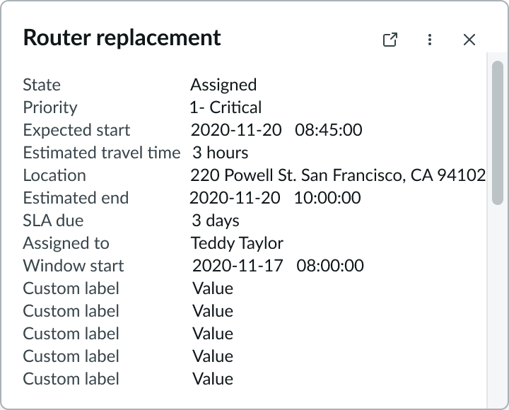 popover with scrollbar