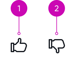 Feedback buttons