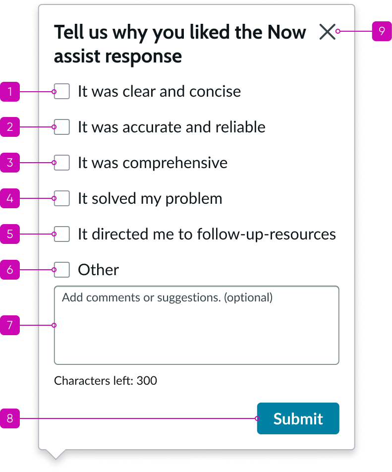 Horizontal stage picker with keyboard tab key order from left to right starting with left stage scrolling arrow button and continuing through each stage and then its action icon button