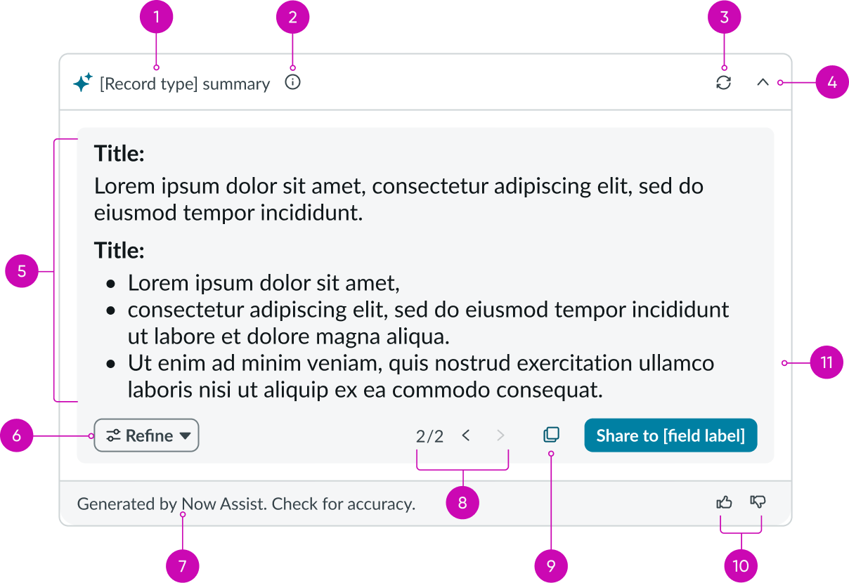 anatomy of the fixed varian'ts recommendation dialog