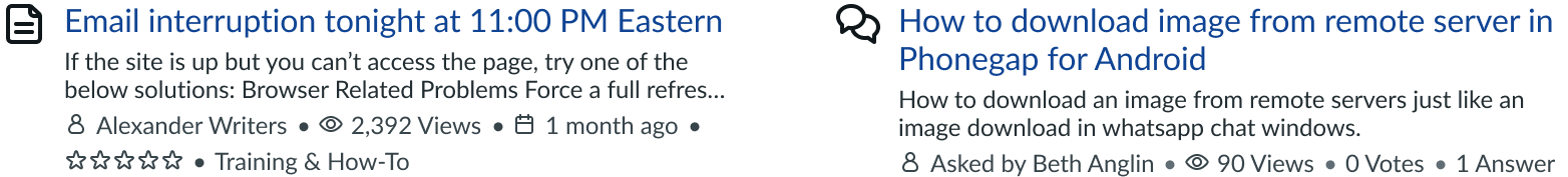 related content item configuration