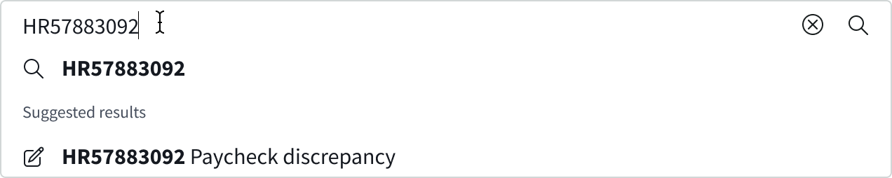 suggested results for a repeated query
