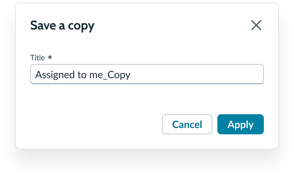 Shows the modal for saving a copuy of a list by a new name