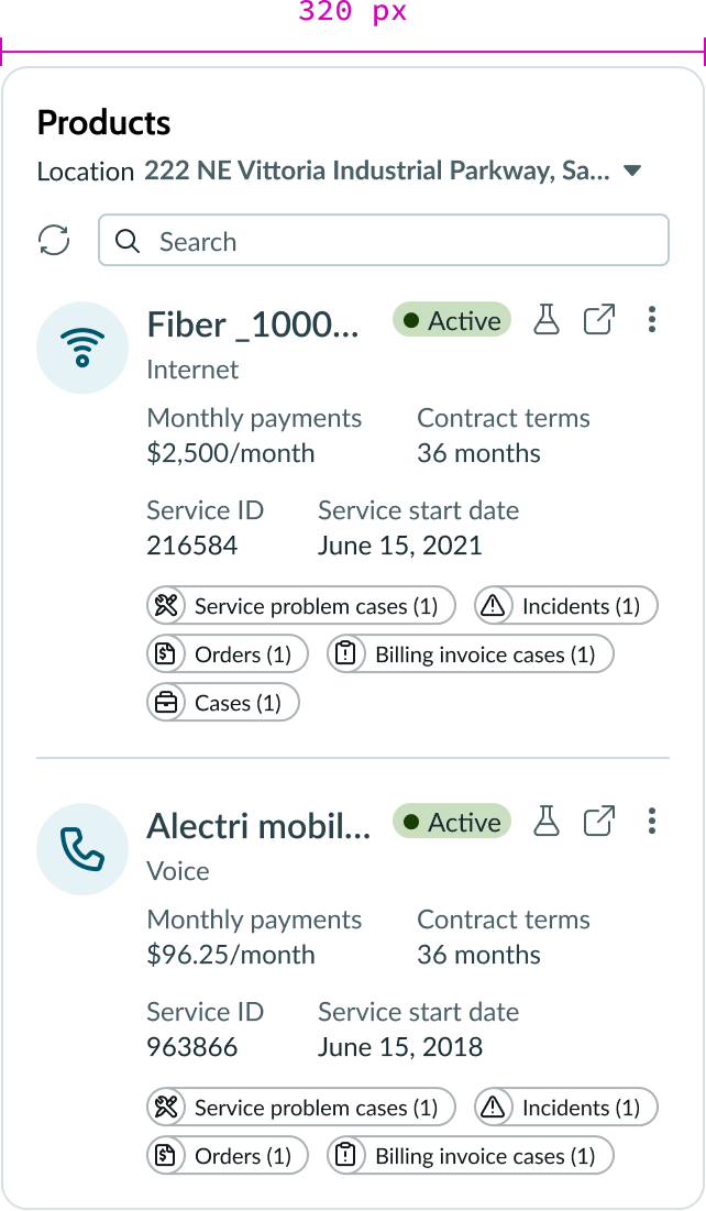 reflow in the products widget
